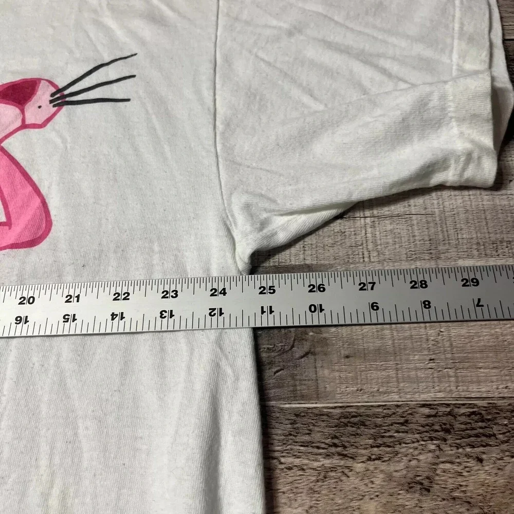 Pink Panther Shirt Adult One Size White Vintage 1996 90s Clues AOP TV Series